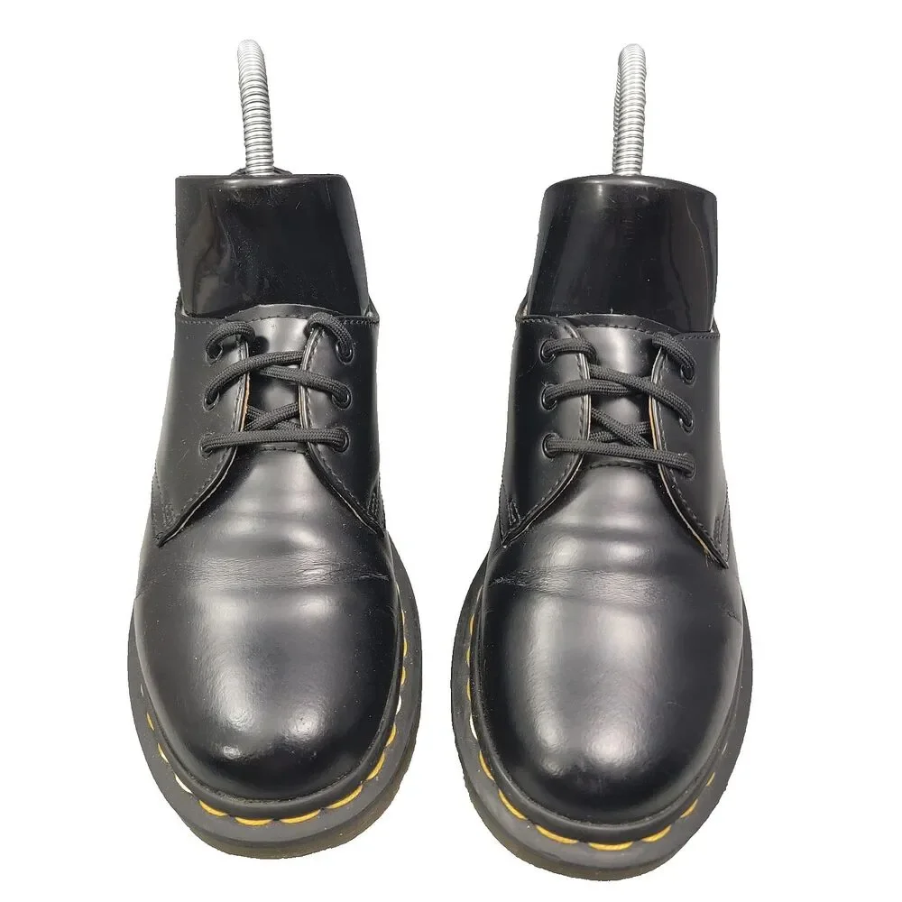 Dr. Martens 1461 Platform Black Leather Oxford Women's Shoes 6 US L